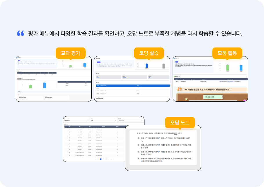평가부터 모둠 활동 분석까지 통합 지원